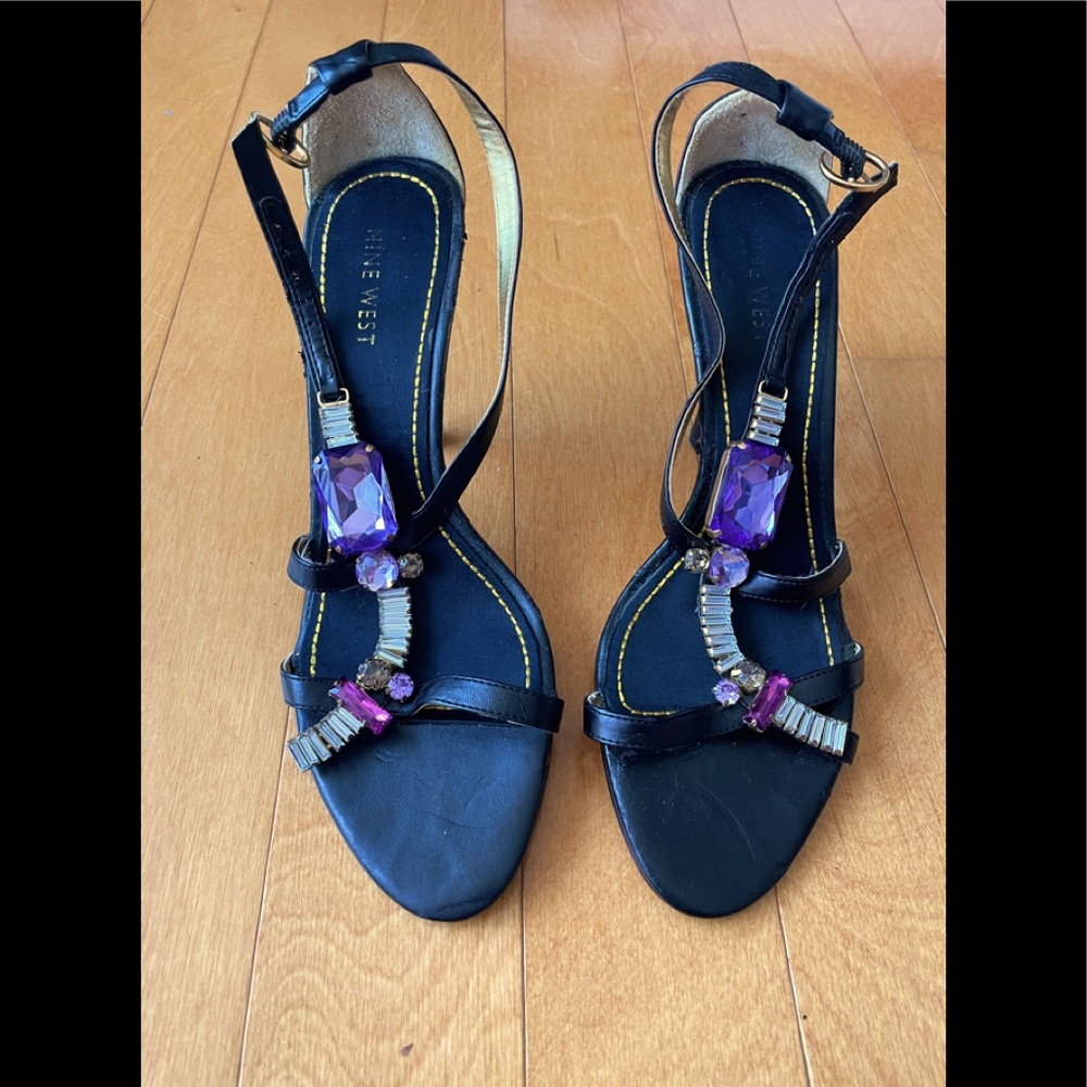 Nine West Rhinestone heels.
